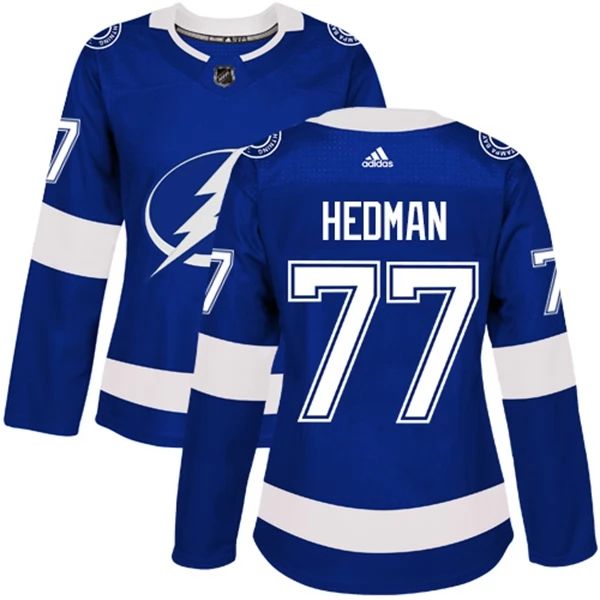 Damen Tampa Bay Lightning Trikot Victor Hedman 77 Blau Authentic